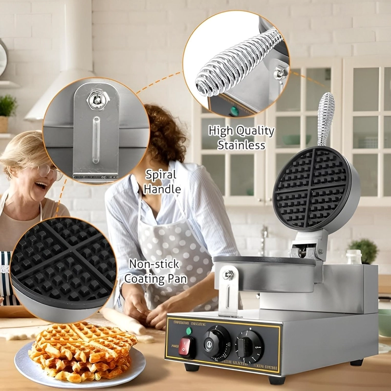 WAFFLES MAQUINA PARA WAFFLES WAFLERA GRANDE WUAFLERAS 1200W - 5