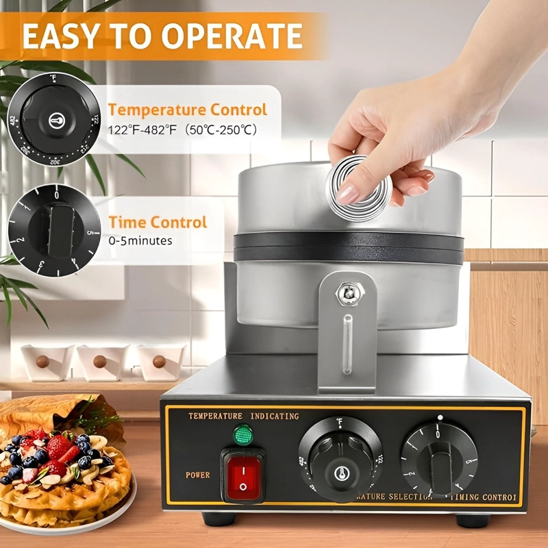 WAFFLES MAQUINA PARA WAFFLES WAFLERA GRANDE WUAFLERAS 1200W - 8