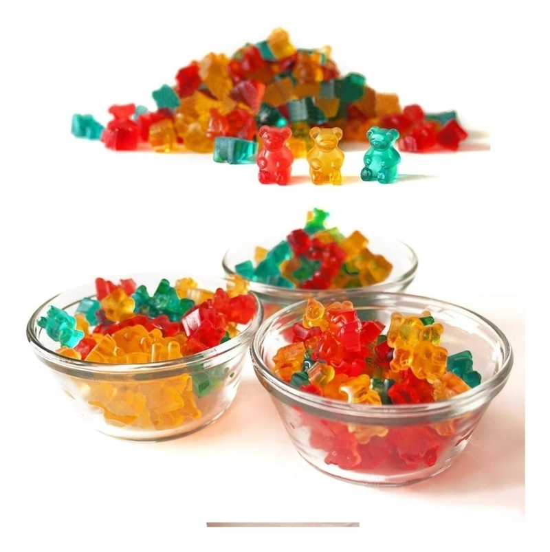 PACK X2 MOLDE DE SILICONA OSITOS MOLDES SILICONA 50 OSITO MULTICOLOR-146366 - 4