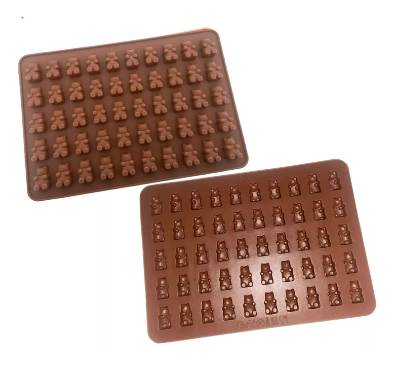 PACK X2 MOLDE DE SILICONA OSITOS MOLDES SILICONA 50 OSITO MULTICOLOR-146366 - 8