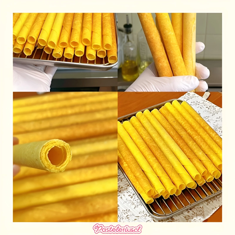 MAQUINA DE CONO DE HELADO DOBLE WAFFLES CUCHUFLIS 2.4W WAFLERAS DE ROLLO CUCHUFLIS - 6