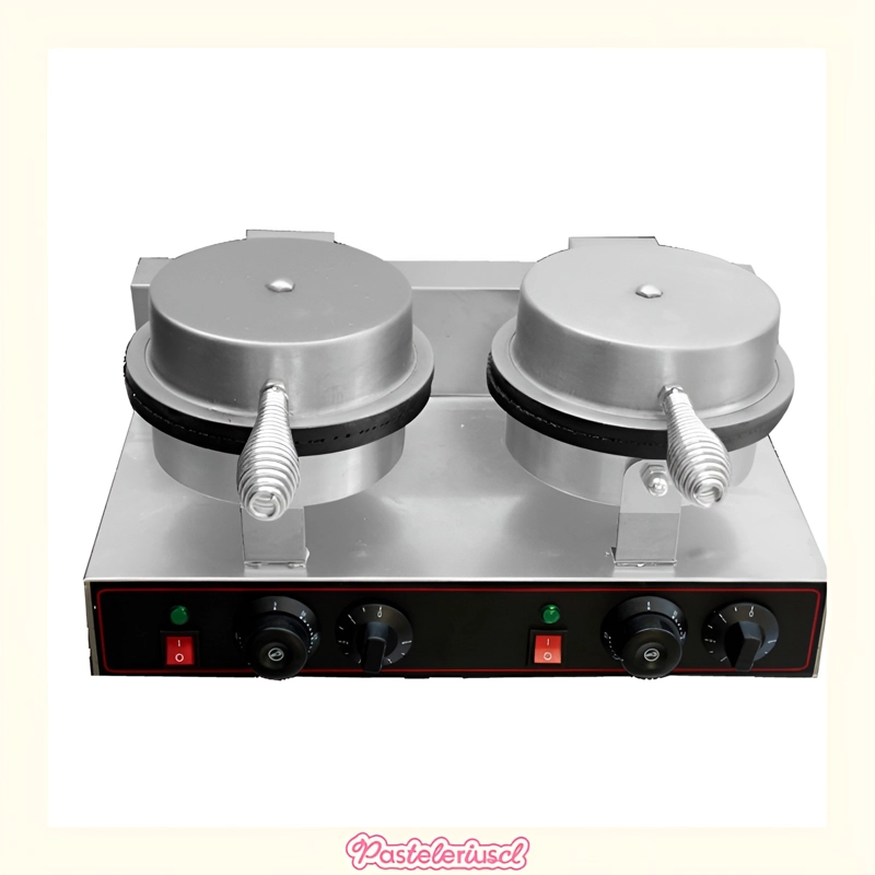 MAQUINA DE CONO DE HELADO DOBLE WAFFLES CUCHUFLIS 2.4W WAFLERAS DE ROLLO CUCHUFLIS - 9