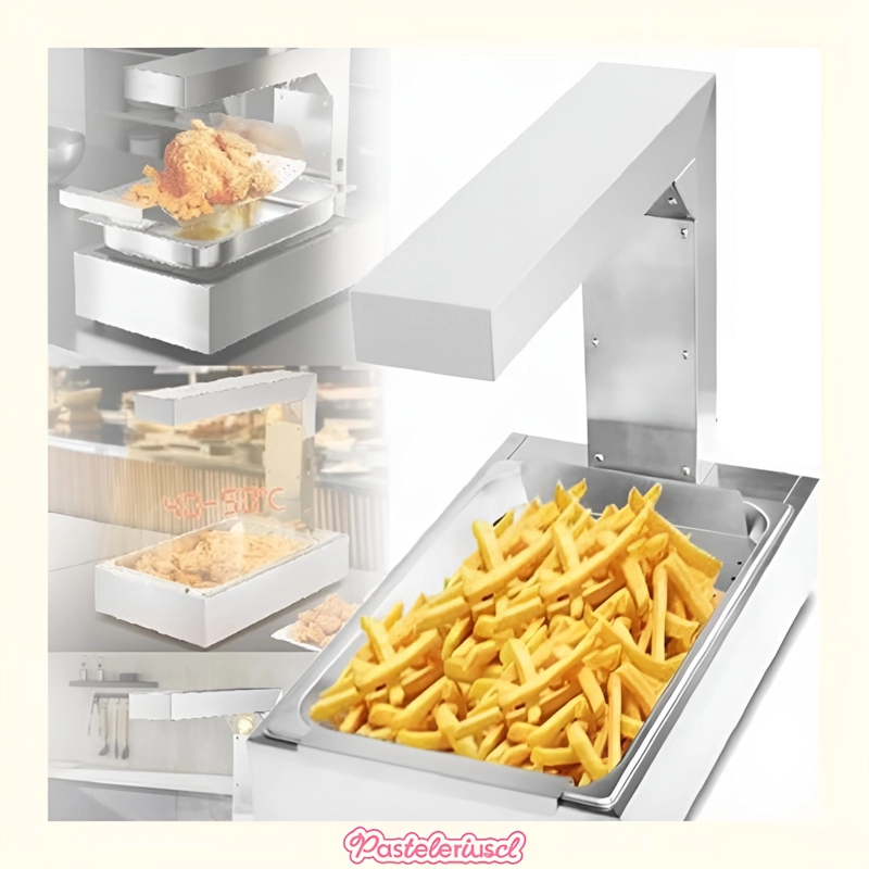 MANTENEDORA DE PAPAS FRITAS CALENTADOR DE LAMPARA DE CALOR DE ALIMENTOS 1000W - 7