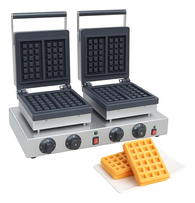 WAFLERA DOBLE WAFLERAS MAQUINA DE WAFFLES WAFLERA INDUSTRIAL - 1