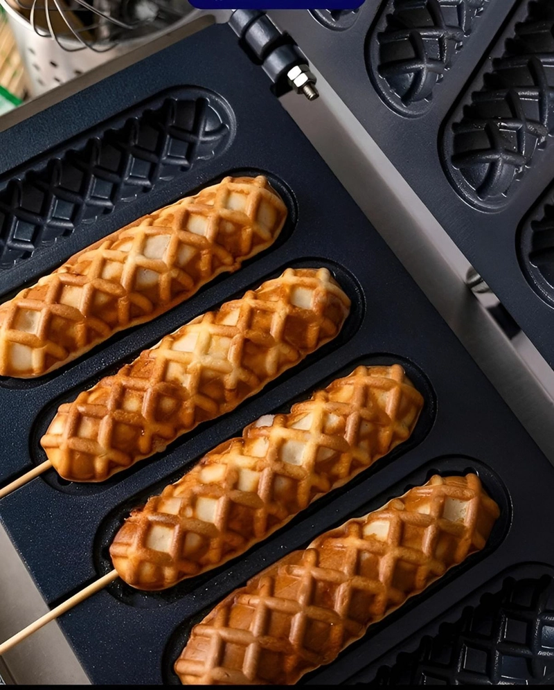 MAQUINA PARA WAFFLES HOT DOG MAKER WAFLERAS CON FORMAS 1550W - 2