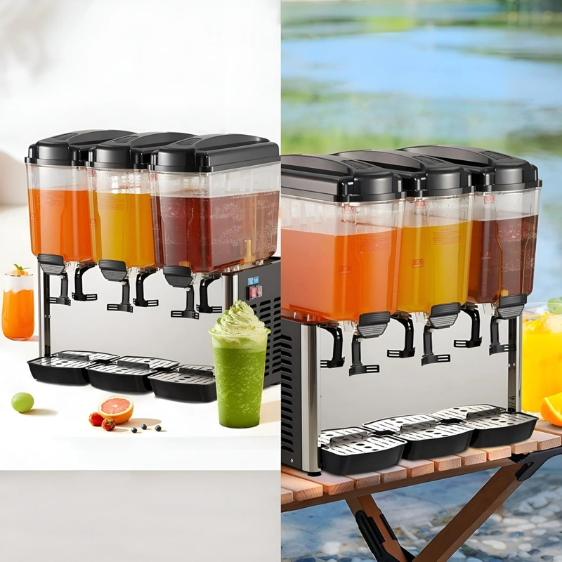 DISPENSADORES DE BEBIDAS FRIAS DISPENSADOR ELECTRICO 3X18L - 8