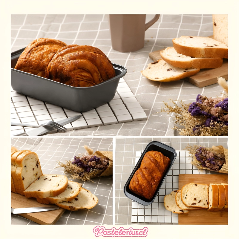 MOLDES PARA PAN MOLDES QUEQUE MOLDE RECTANGULAR COCINA 25CM - 2