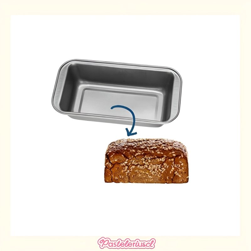 MOLDES PARA PAN MOLDES QUEQUE MOLDE RECTANGULAR COCINA 25CM - 6