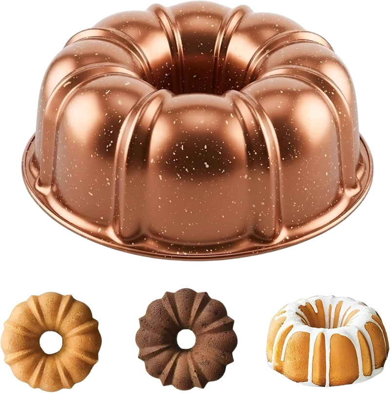 MOLDES QUEQUE MOLDE ROSCA FLANERA SAVARIN REPOSTERIA 24CM - 1