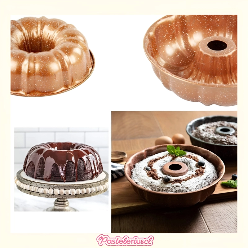 MOLDES QUEQUE MOLDE ROSCA FLANERA SAVARIN REPOSTERIA 24CM - 6