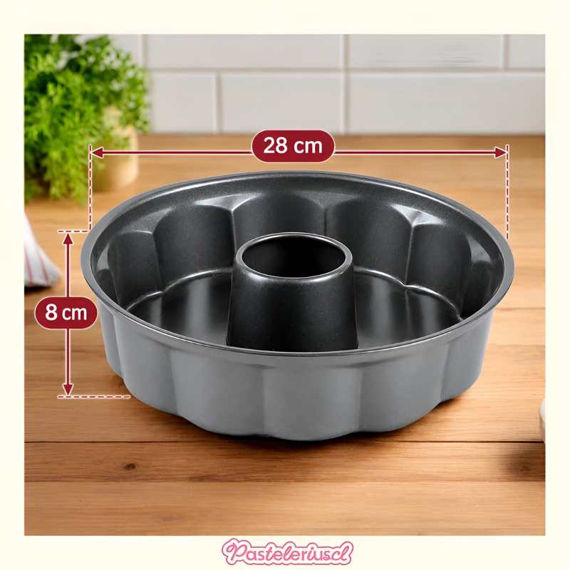 MOLDES PARA QUEQUES REPOSTERIA MOLDE REDONDO ANILLO 28CM - 3
