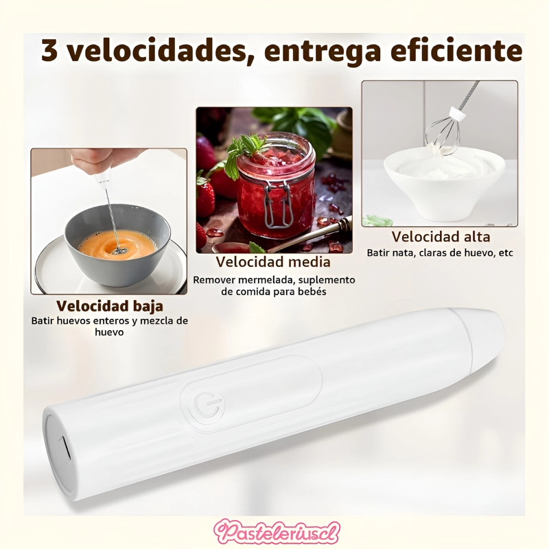 BATIDORA DE LECHE ESPUMADOR DE LECHE ELECTRICO DE MANO ESPUMADOR - 6