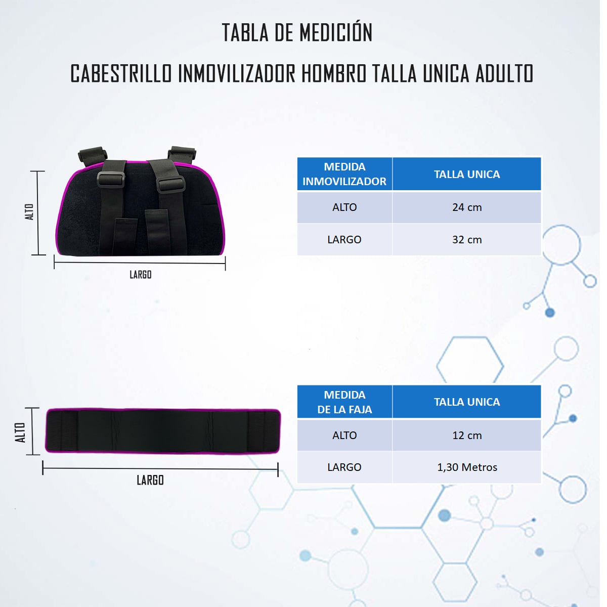 CABESTRILLO INMOVILIZADOR HOMBRO TALLA UNICA ADULTO ONEDER - 4
