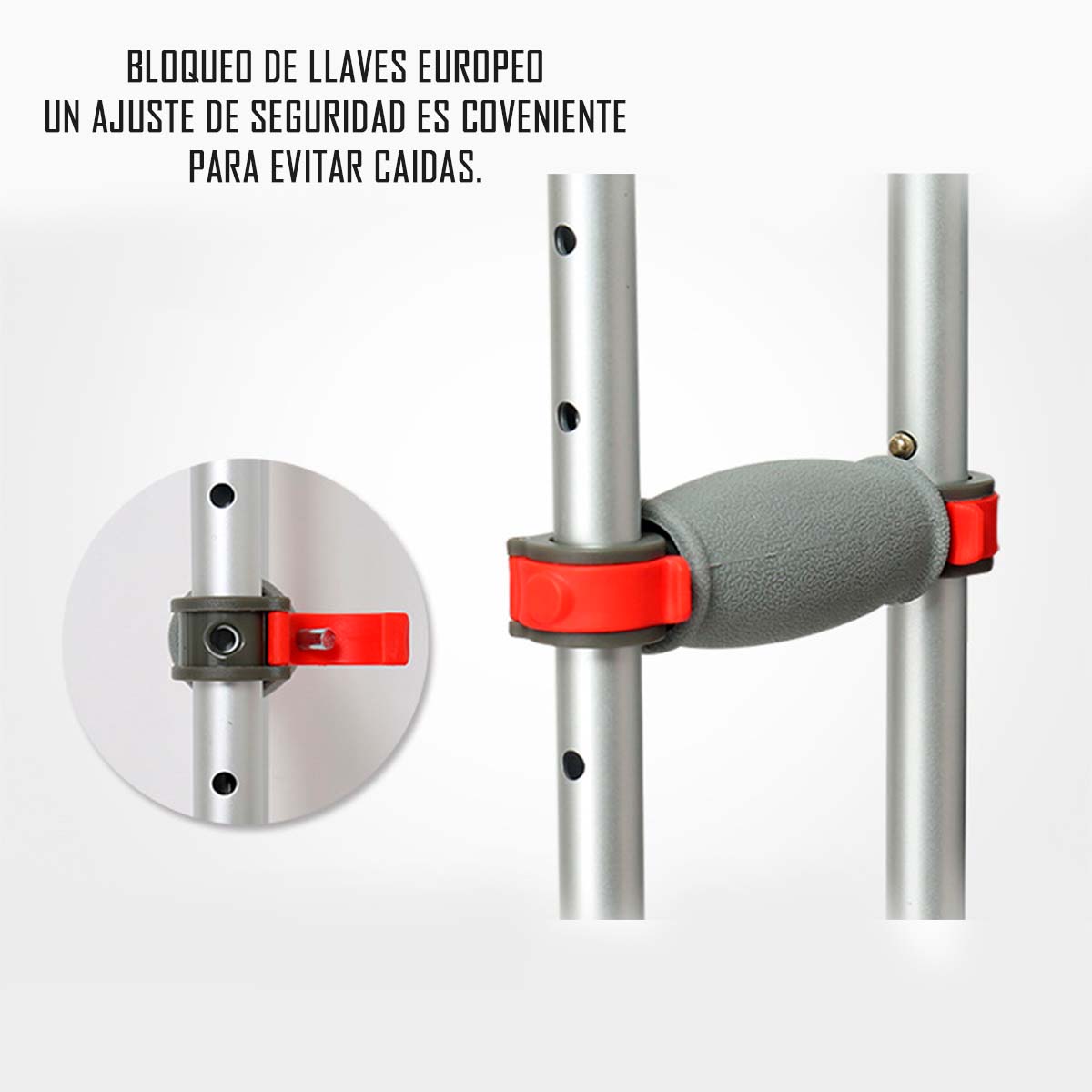 MULETAS ORTOPÉDICAS ALTURA REGULABLE PLEGABLES - 5