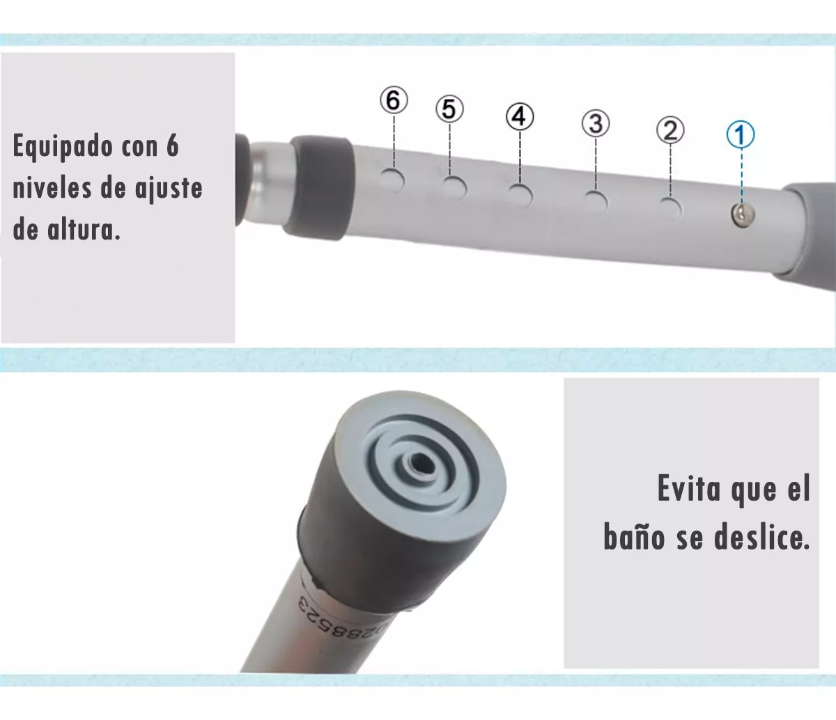 PISO PARA DUCHA CON ALTURA REGULABLE SIN RESPALDO - 6