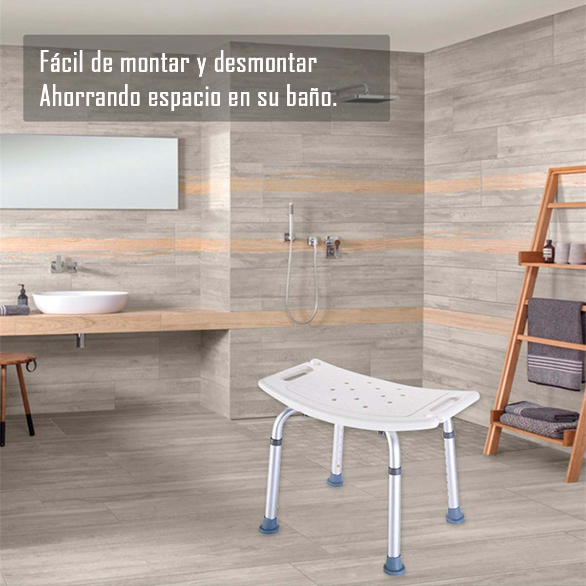 PISO PARA DUCHA CON ALTURA REGULABLE SIN RESPALDO - 8