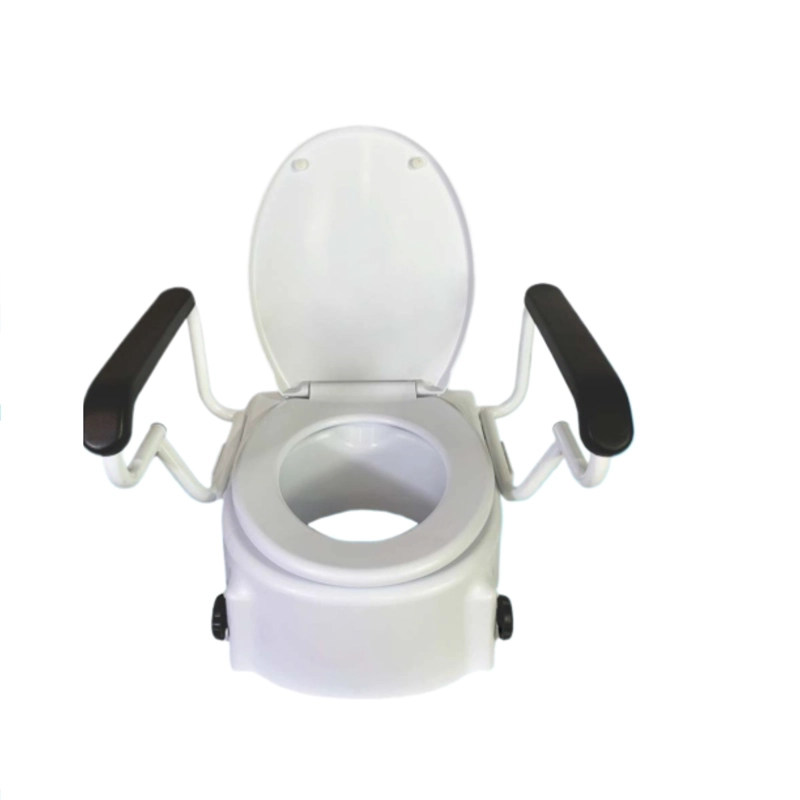 Alza Bañó Con Apoyabrazos Y Tapa Asiento Wc Fijación Externa - 1