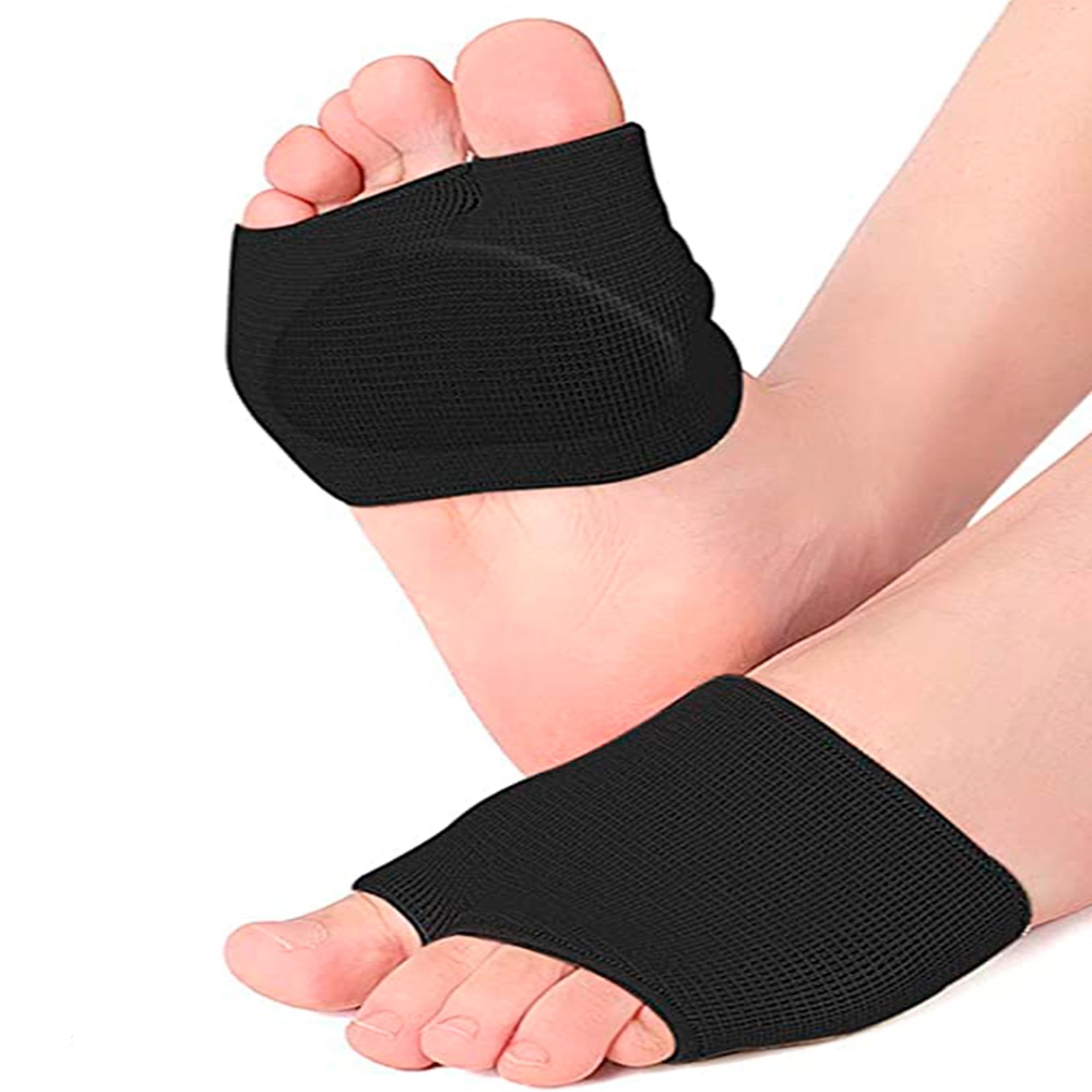 PAR ALMOHADILLAS METATARSIANAS DEDOS PIES NEGRO TALLA L - 1