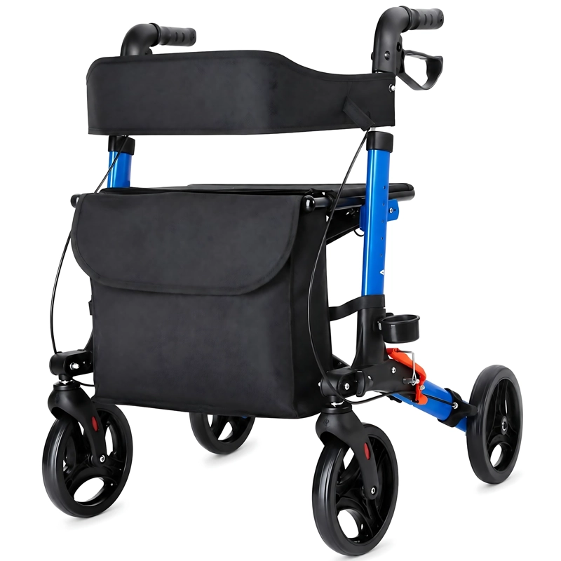 Andador Burrito Ortopedico Plegable Adulto 4 Ruedas Asiento - 1