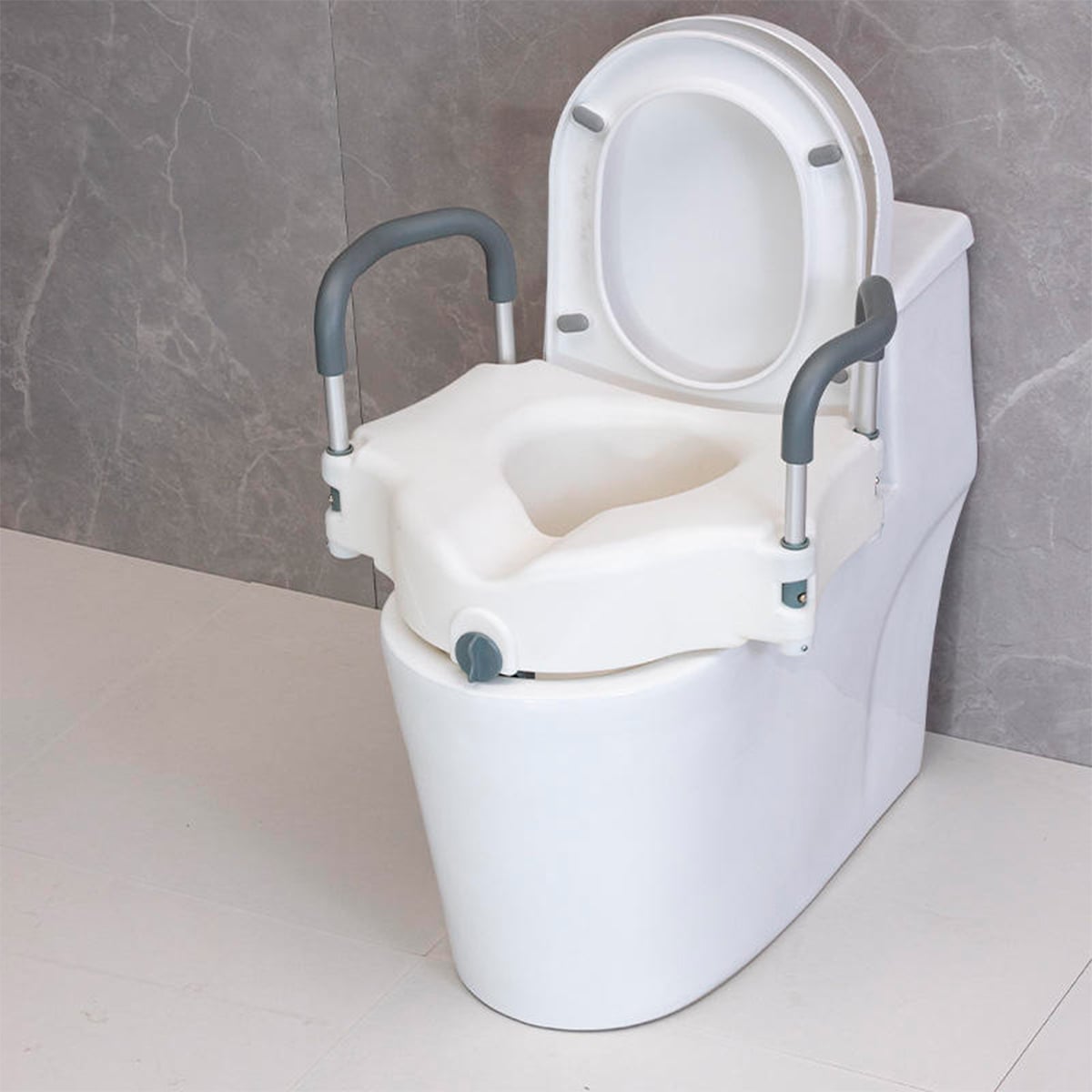 ALZA BAÑO CON APOYA BRAZOS DESMONTABLES PORTÁTIL - 3