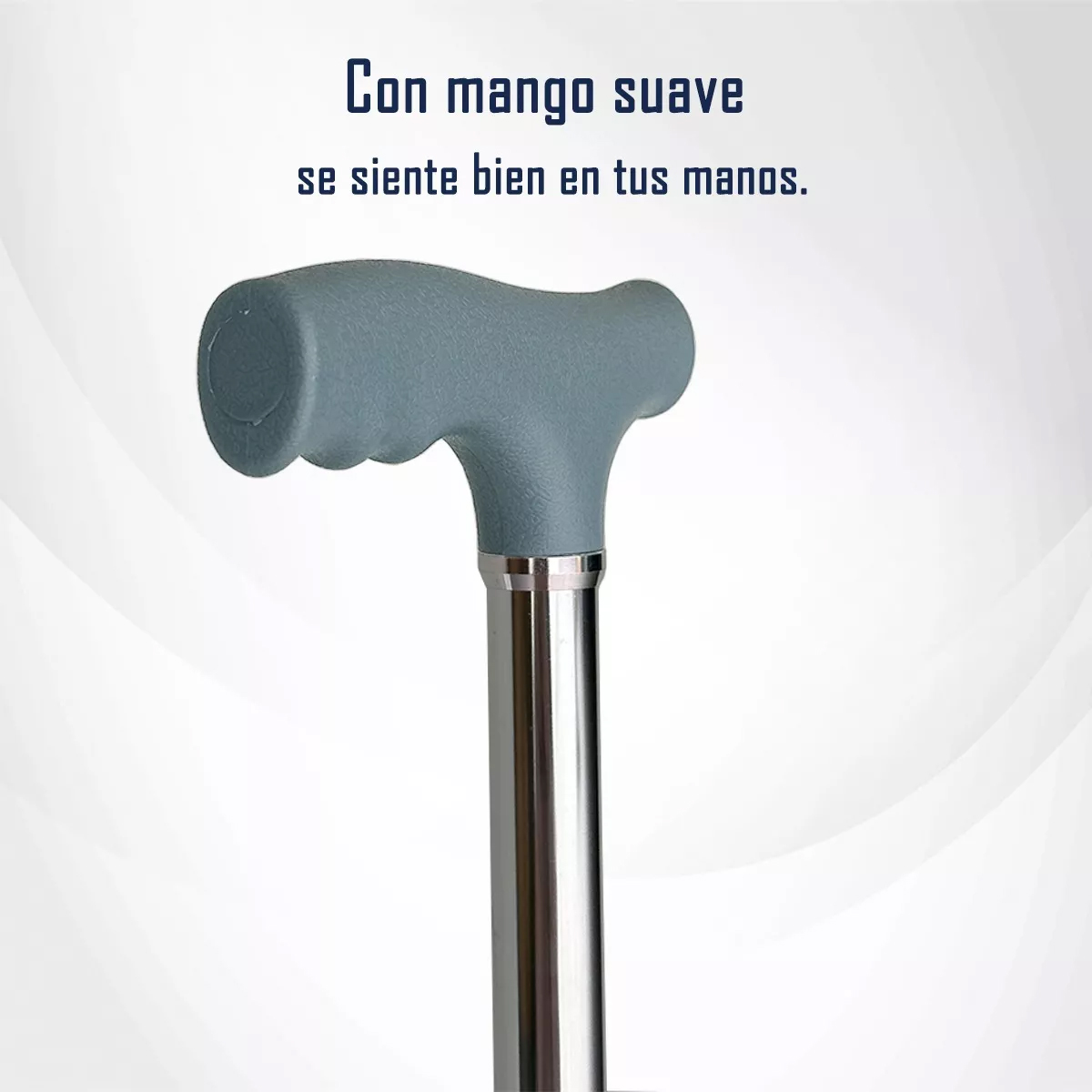 BASTÓN ORTOPEDICO ALTURA REGULABLE UN APOYO MANGO RECTO - 3