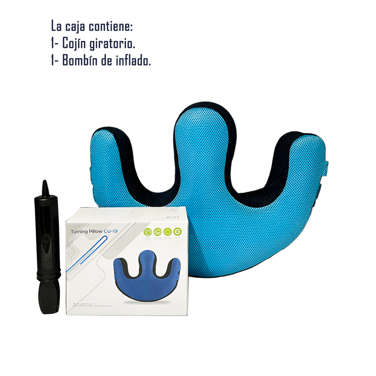 COJÍN INFLABLE ROTACION ORTOPÉDICO PACIENTES Y ENFERMOS - 5