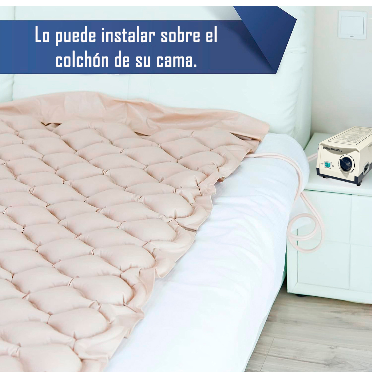 COLCHON ANTIESCARAS + KIT DE REPARACIÓN CON MOTOR SILENCIOSO - 4