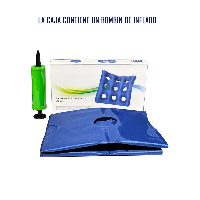 COJIN ANTIESCARAS PARA SILLA DE RUEDAS ORTOPÉDICO INFLABLE - 3