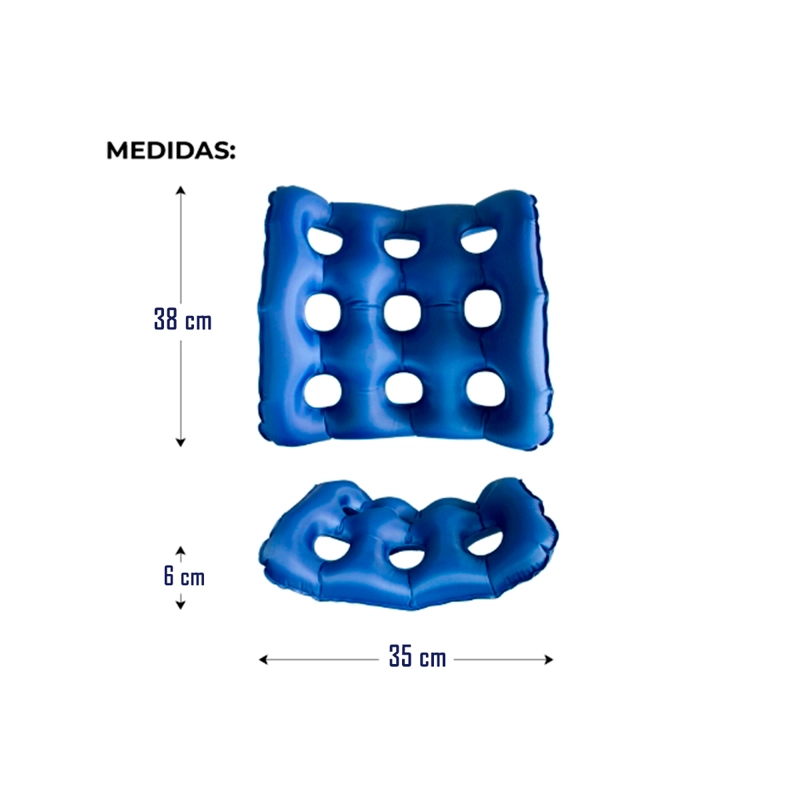 COJIN ANTIESCARAS PARA SILLA DE RUEDAS ORTOPÉDICO INFLABLE - 7