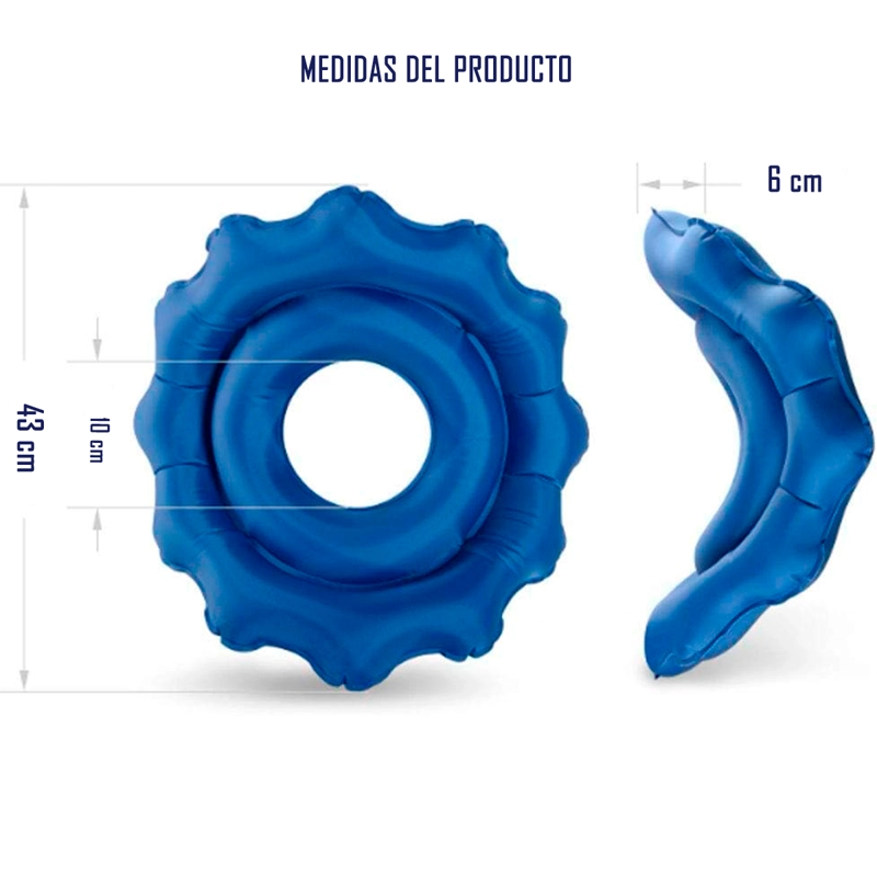 Cojín Antiescaras Oneder Picaron Redondo Para Silla Lavable - 4