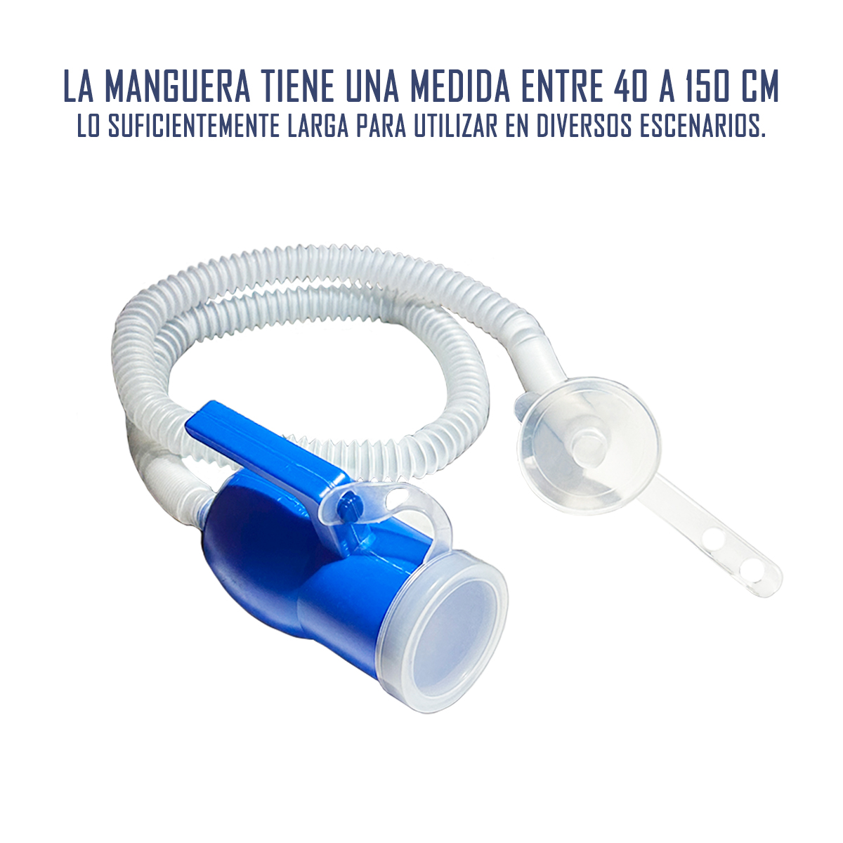 PATO URINARIO MASCULINO CON MANGUERA - CAPACIDAD DE 2000 ML - 2