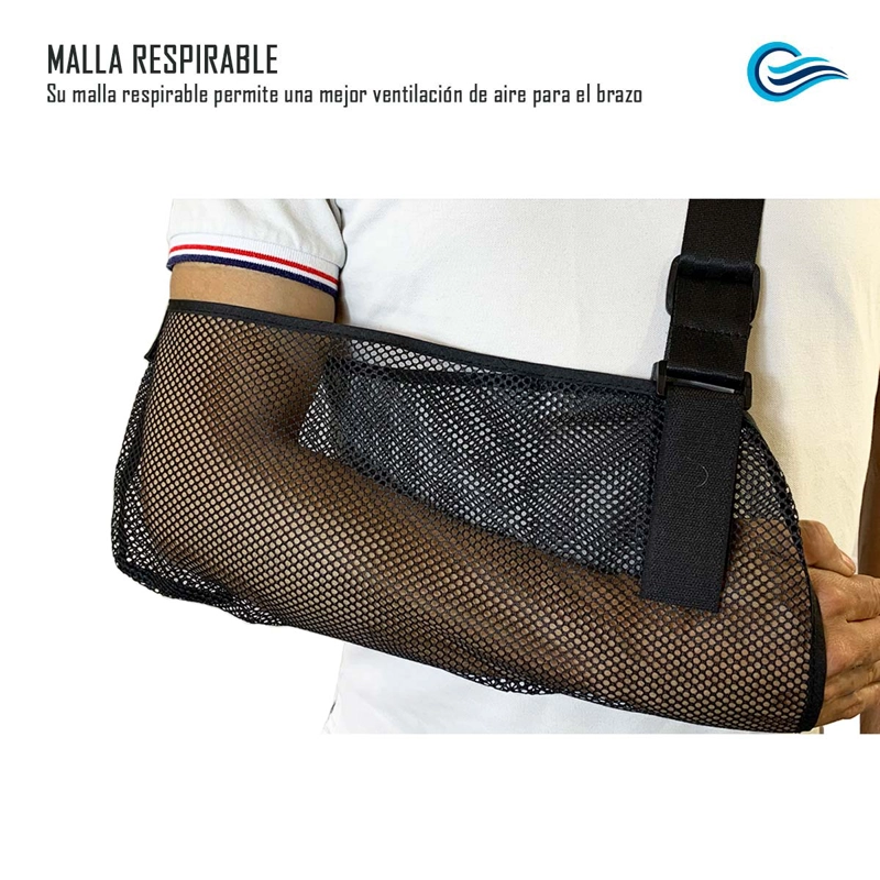 CABESTRILLO INMOVILIZADOR MALLA PARA BRAZO TALLA S NEGRO ONEDER - 2