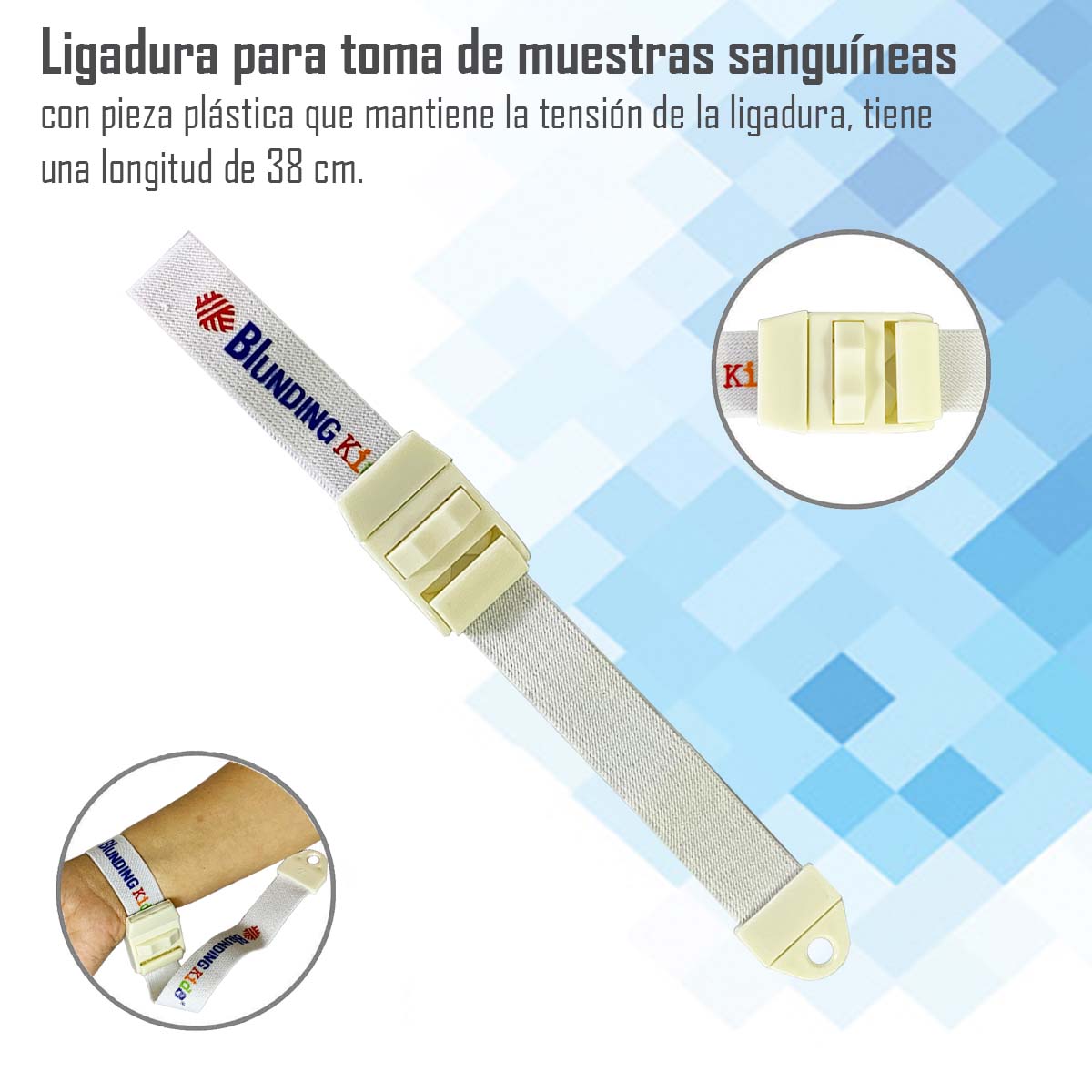 LIGADURA TOMA DE MUESTRAS KID PEDIÁTRICA - BLUNDING - 3