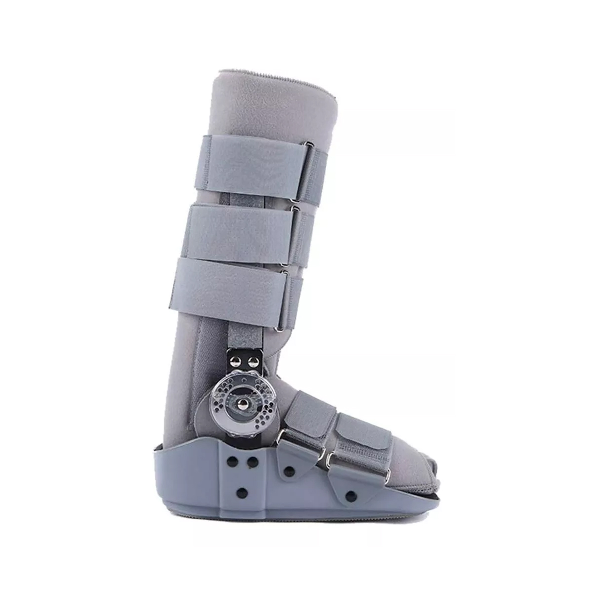 BOTA ORTOPEDICA LARGA GRIS CON ROM ANGULO REGULABLE TALLA XL - 1
