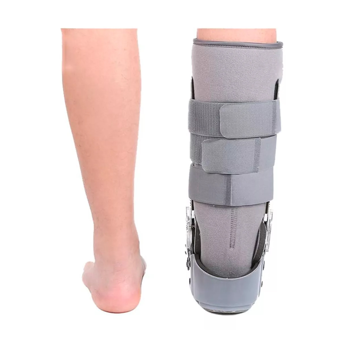 BOTA ORTOPEDICA LARGA GRIS CON ROM ANGULO REGULABLE TALLA XL - 4