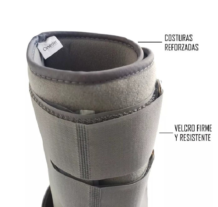 Ripley - Bota Larga Ortopédica Inmovilizadora Gris Talla S
