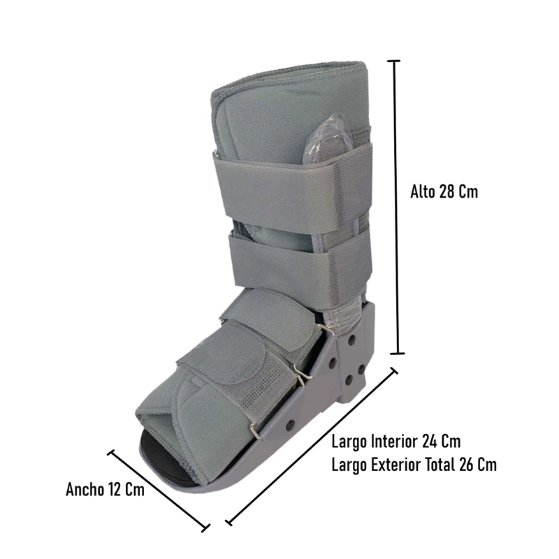 Bota Ortopédica Corta Cam Walker Para Pie Baja Oneder TALLA S - 2
