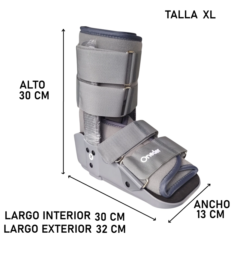 Bota Ortopédica Corta Cam Walker Para Pie Baja Oneder TALLA XL - 2