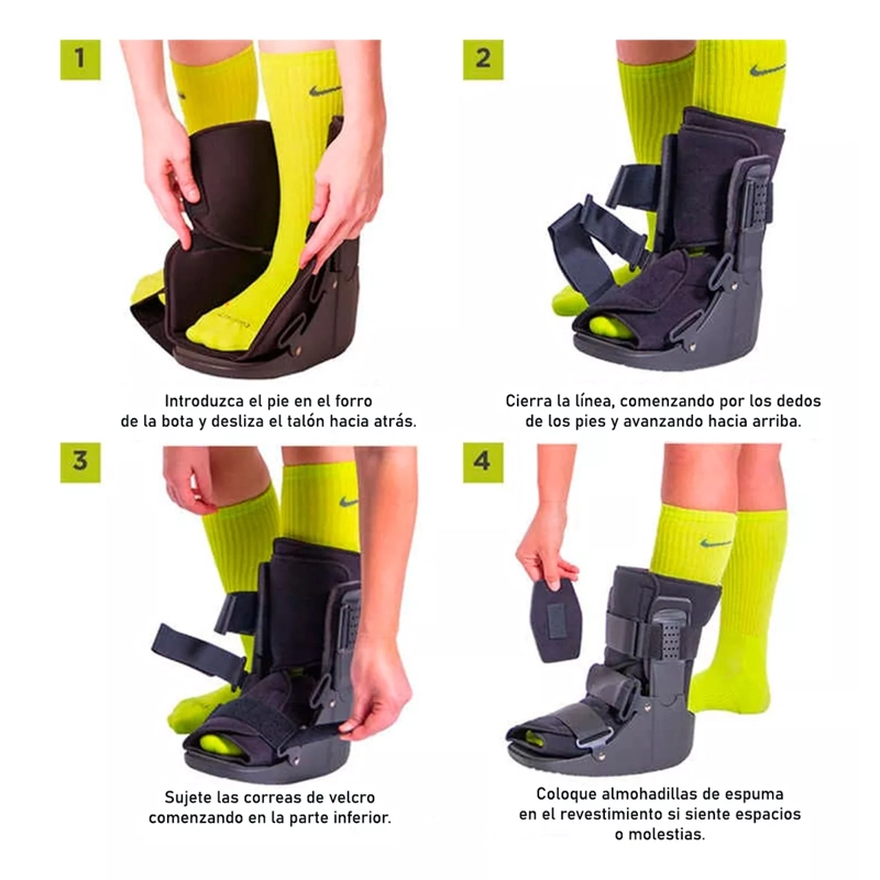 Bota Ortopédica Corta Cam Walker Adultos Premium Oneder TALLA M - 6