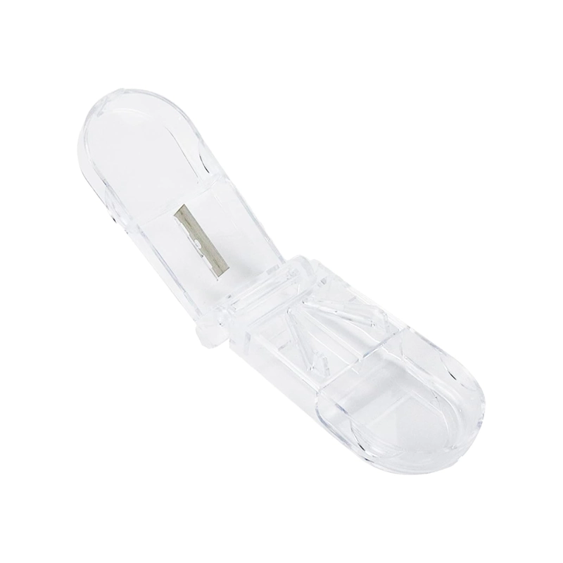 PASTILLERO ORGANIZADOR CORTADOR DIVISOR DOSIFICADOR PASTILLA TRANSPARENTE - 1