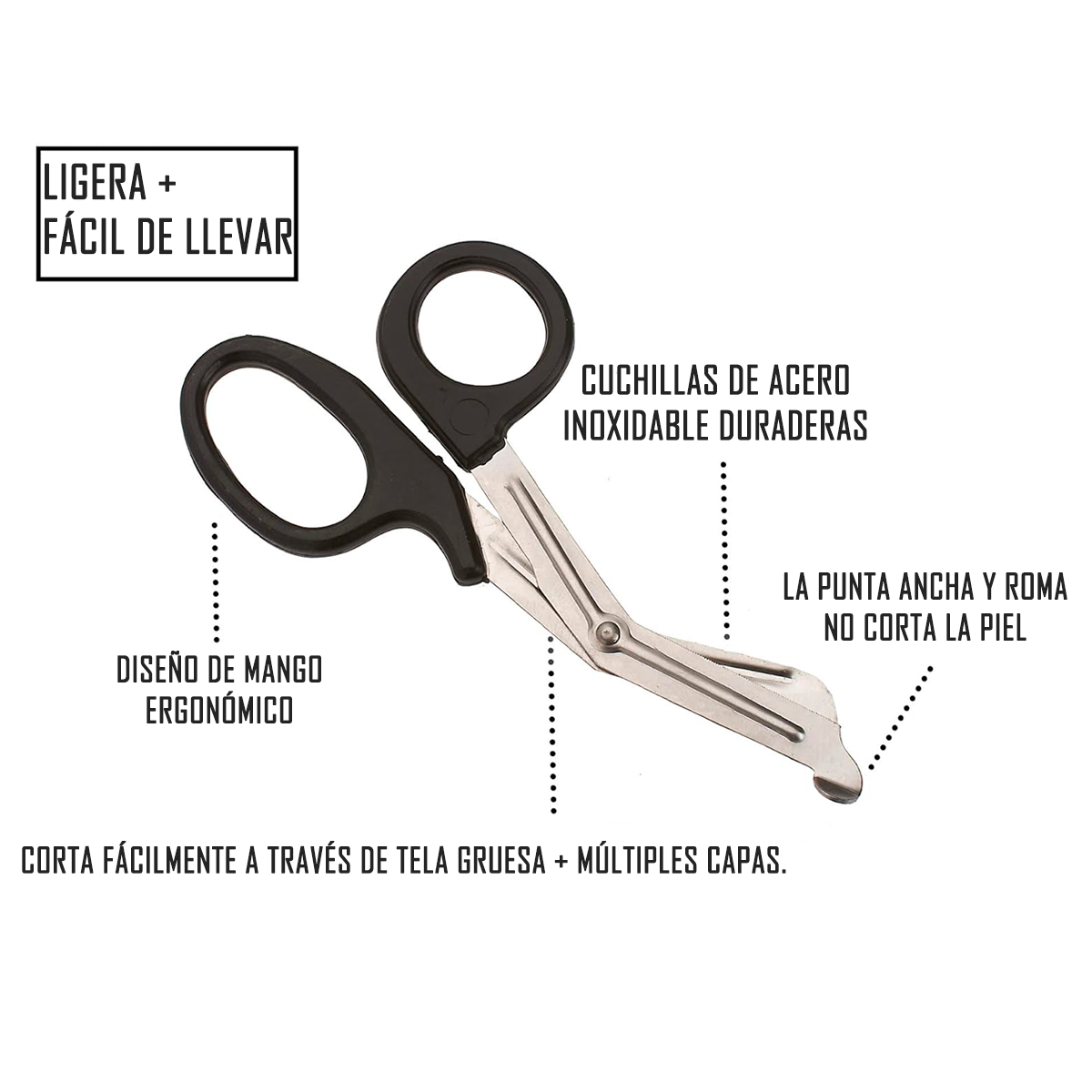 TIJERA DE TRAUMA PRIMEROS AUXILIOS EQUIPOS DE EMERGENCIA - 4