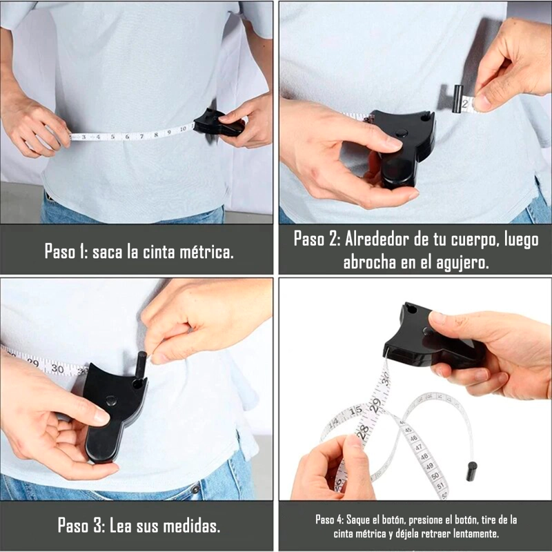 CINTA O HUINCHA PARA MEDIR PERIMETRO CORPORAL RETRACTIL - 5