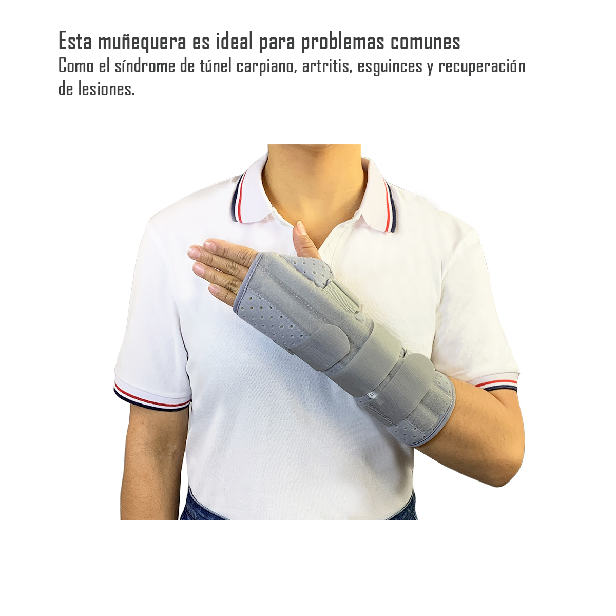 ORTESIS INMOVILIZADORA DE MUÑECA PALMAR DORSAL CON FERULA TALLA S IZQUIERDA - 2