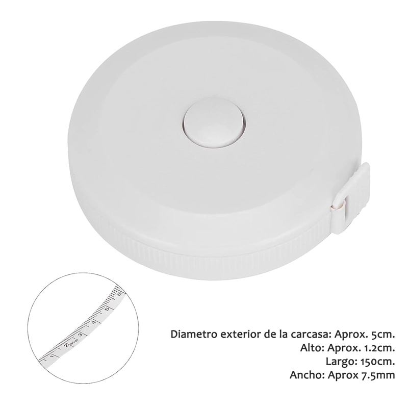 CINTA MÉTRICA HUINCHA PARA MEDIR RETRACTIL PORTATIL - 2
