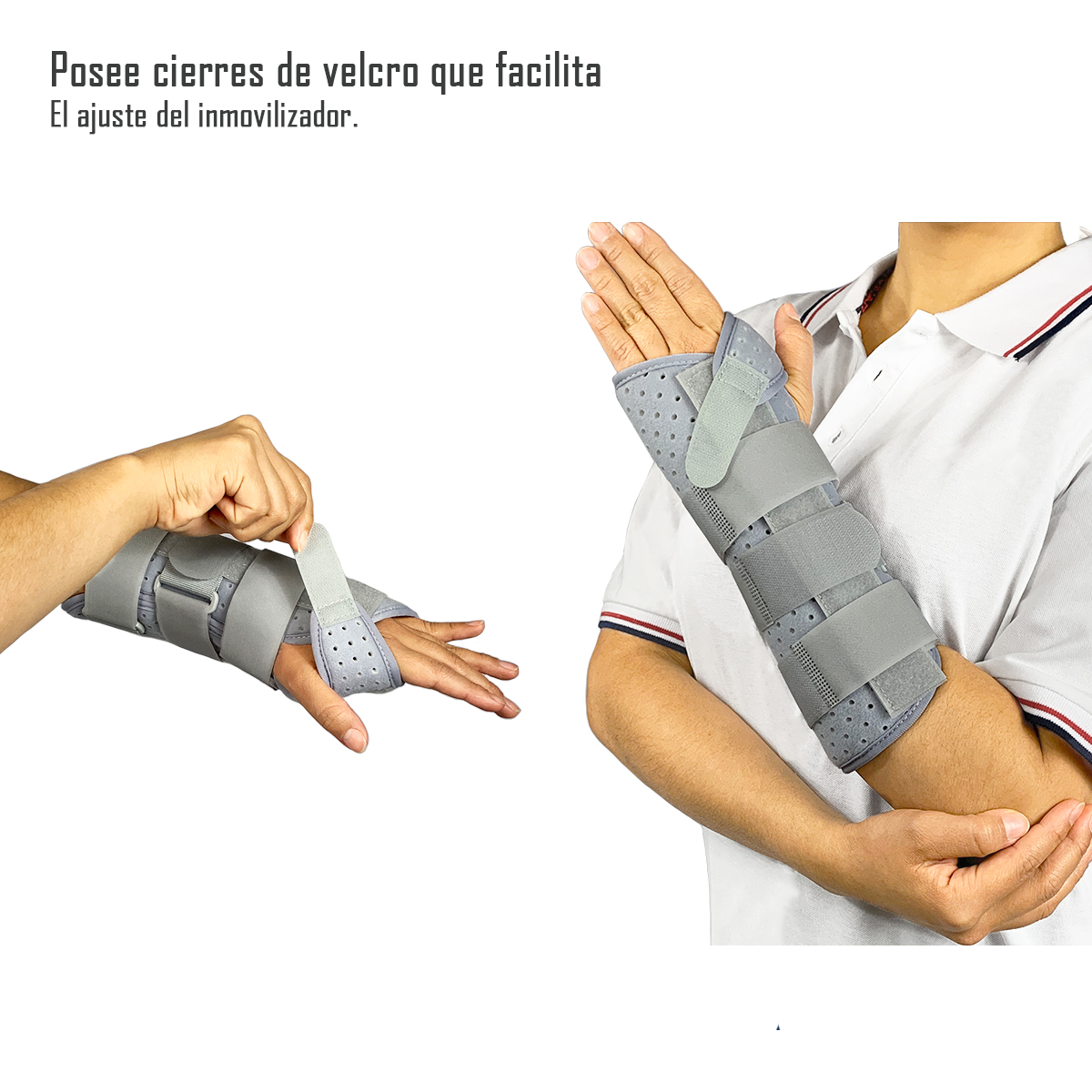 ORTESIS INMOVILIZADORA DE MUÑECA PALMAR DORSAL CON FERULA TALLA S DERECHA - 2