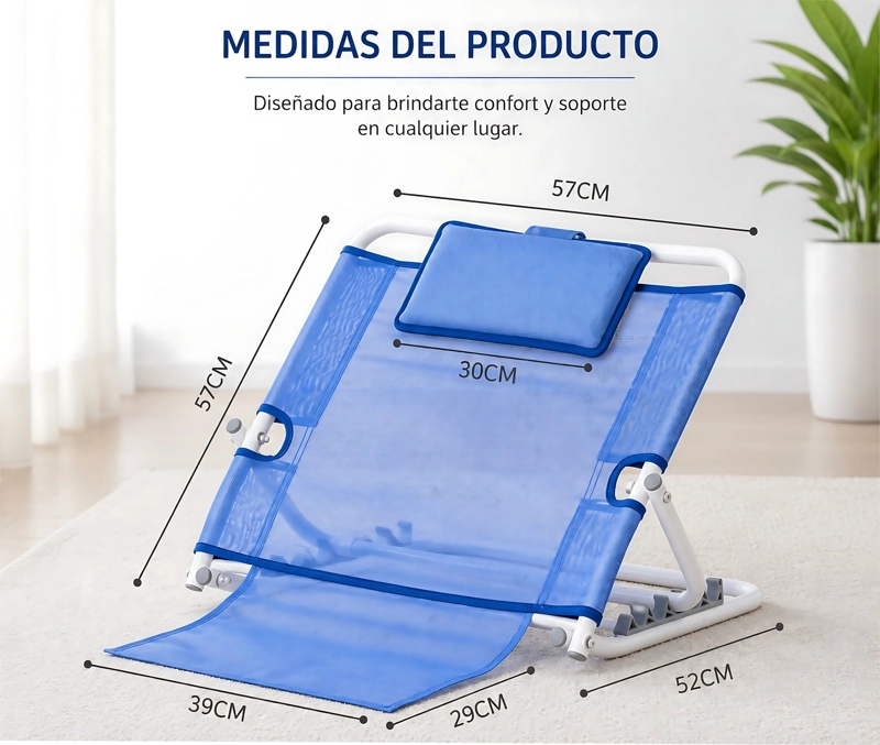 RESPALDO PORTATIL PLEGABLE CAMA PARA SENTAR ENFERMOS - 2