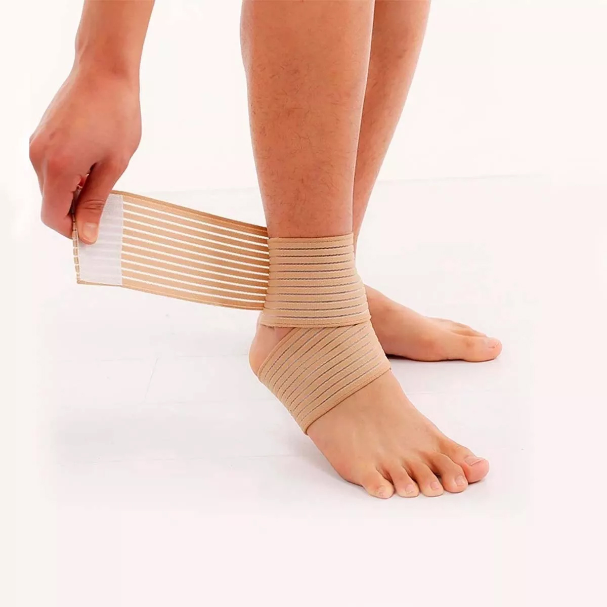VENDAJE ELASTICADO SOPORTE COMPRESION TOBILLO CODO MUÑECA - 2