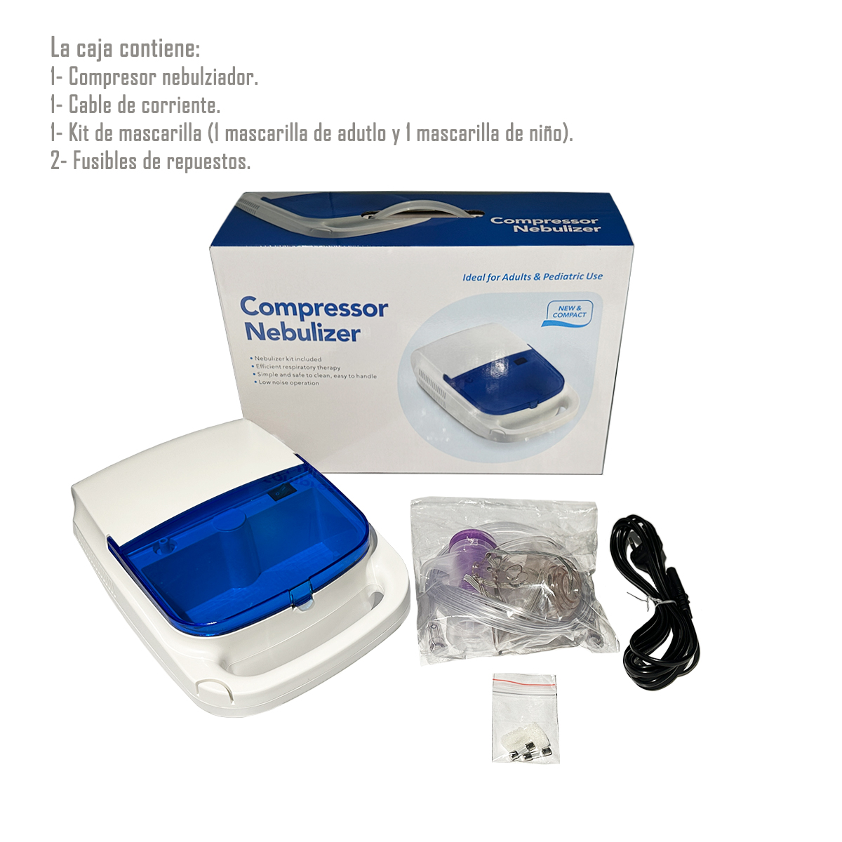 NEBULIZADOR PORTATIL PARA NIÑOS Y ADULTOS - 2