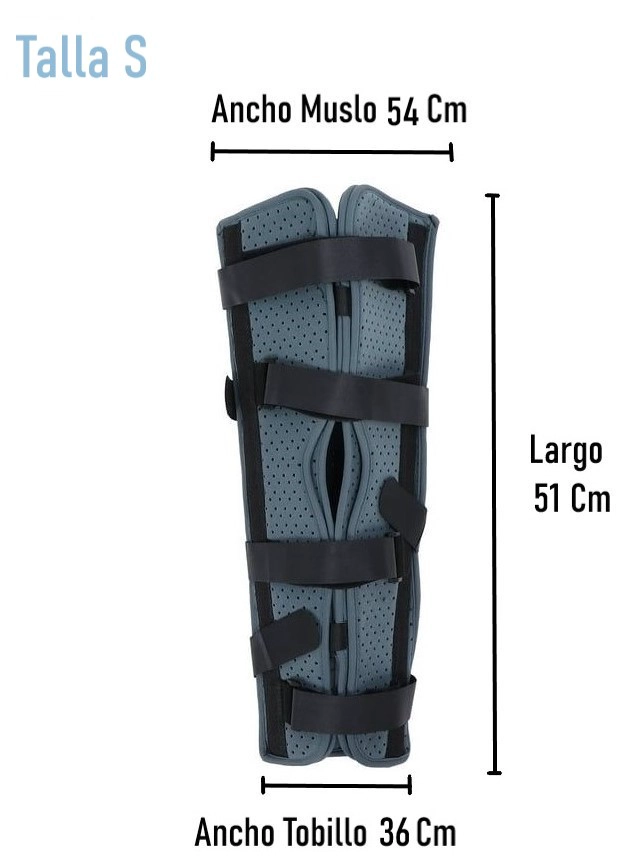 INMOVILIZADOR RODILLA LARGO CON VELCRO AJUSTABLE ONEDER - 2