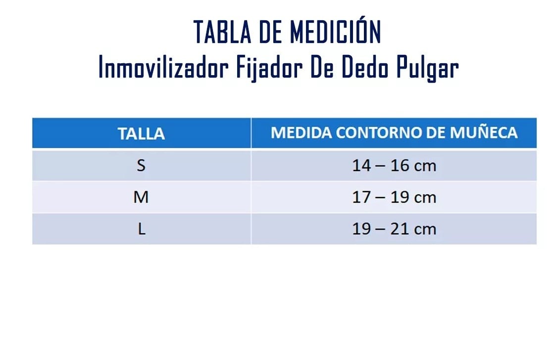 INMOVILIZADOR FIJADOR DEDO PULGAR IZQUIERDA - 2